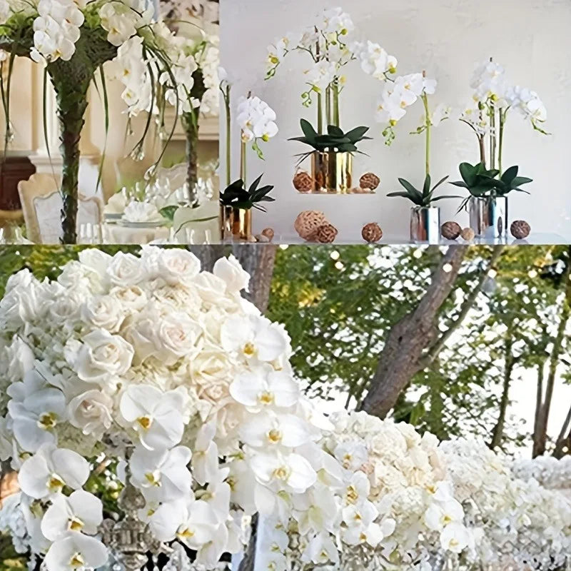 1Pcs Artificial Flowers Bouquet Butterfly Orchid Fake Flowers Phalaenopsis for Home Decor Garden Wedding Decoration Accessories
