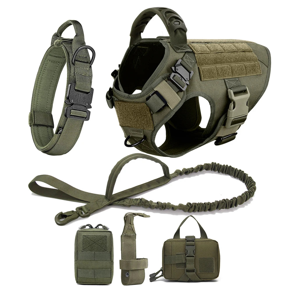 Battle-Ready K9 Vest & Leash Set – Street Armor For Power Dogs