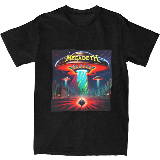 Megadeth Y2K Boston Custom Logo Cotton Tee – Men’s Short Sleeve Casual Summer T-Shirt - Premium t-shirt from Lizard Vigilante - Just $23.88! Shop now at Lizard Vigilante