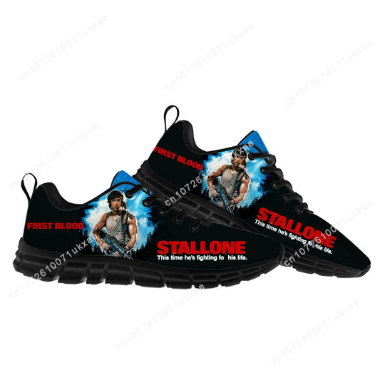 Rambo First Blood Sneakers Tennis Shoes Sports Shoes Mens Womens Teenager Kids Children Sneakers High Quality Casual Sneaker Couples Shoes - Premium sneakers from Lizard Vigilante - Just $39.99! Shop now at Lizard Vigilante