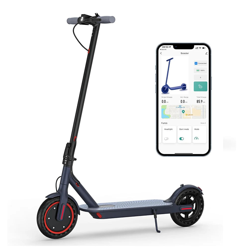 V1 Electric Scooter for Adults, 8.5" Tires, 19Mph Top Speed, 350W Motor, Max 21 Miles Long Range, Folding E-Scooter Dual Braking - Premium  from Lizard Vigilante - Just $363.99! Shop now at Lizard Vigilante