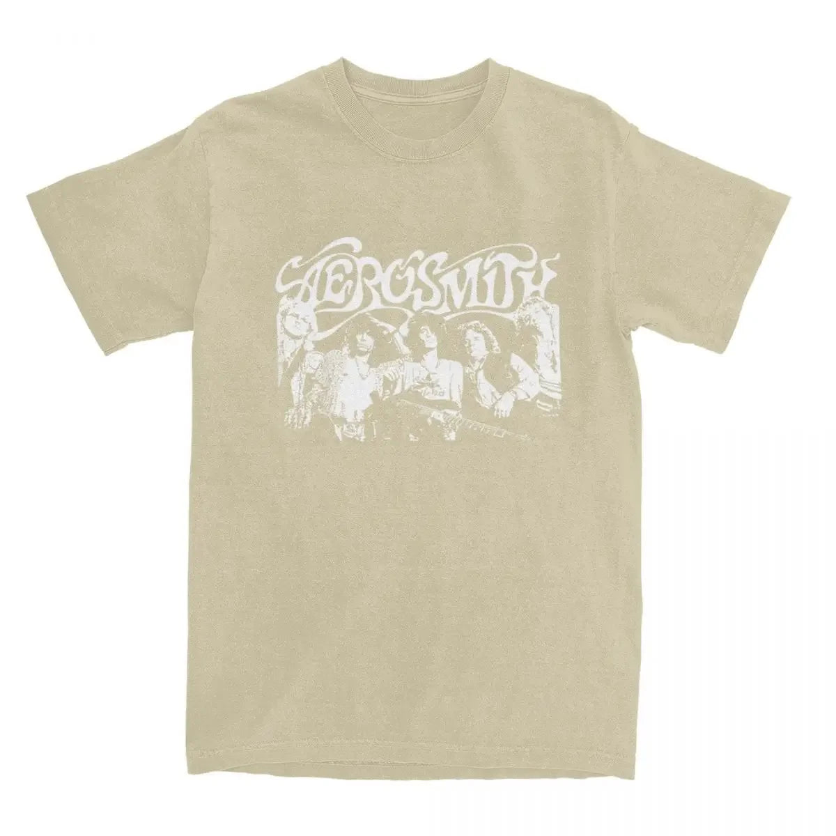 Aerosmith Shirts for Men Women Retro Music Rocks Band Heavy Metal 100% Cotton T Shirt Round Collar Short Sleeve Printed Clothing - Premium T-Shirt from Lizard Vigilante - Just $28.88! Shop now at Lizard Vigilante