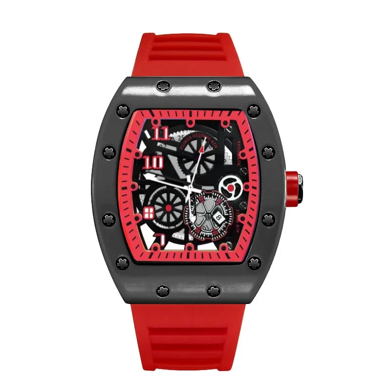 YIKAZE VoidCore Phantom Quartz – Hollow Tonneau Men’s Watch with Luminous Space-Tech Swagger & 3ATM Rebel Resistance - Premium watch from dsers - Just $23.99! Shop now at Lizard Vigilante