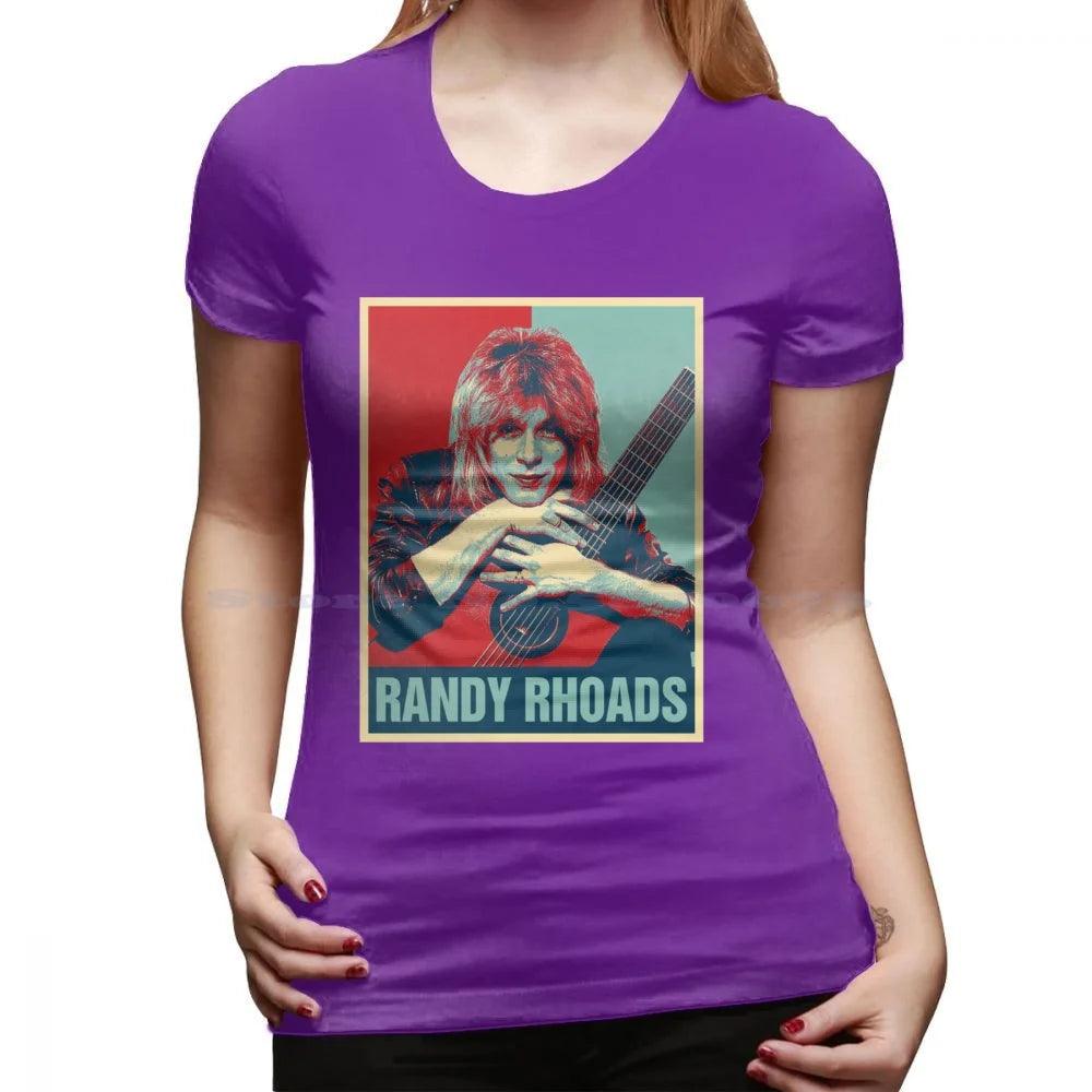 Randy Rhoads Hoodie T Shirt 100% Cotton Tee Retro Hope Style Heavy Metal Quiet Riot Ozzy Osbourne Guitarist - Premium  from Lizard Vigilante - Just $16.99! Shop now at Lizard Vigilante