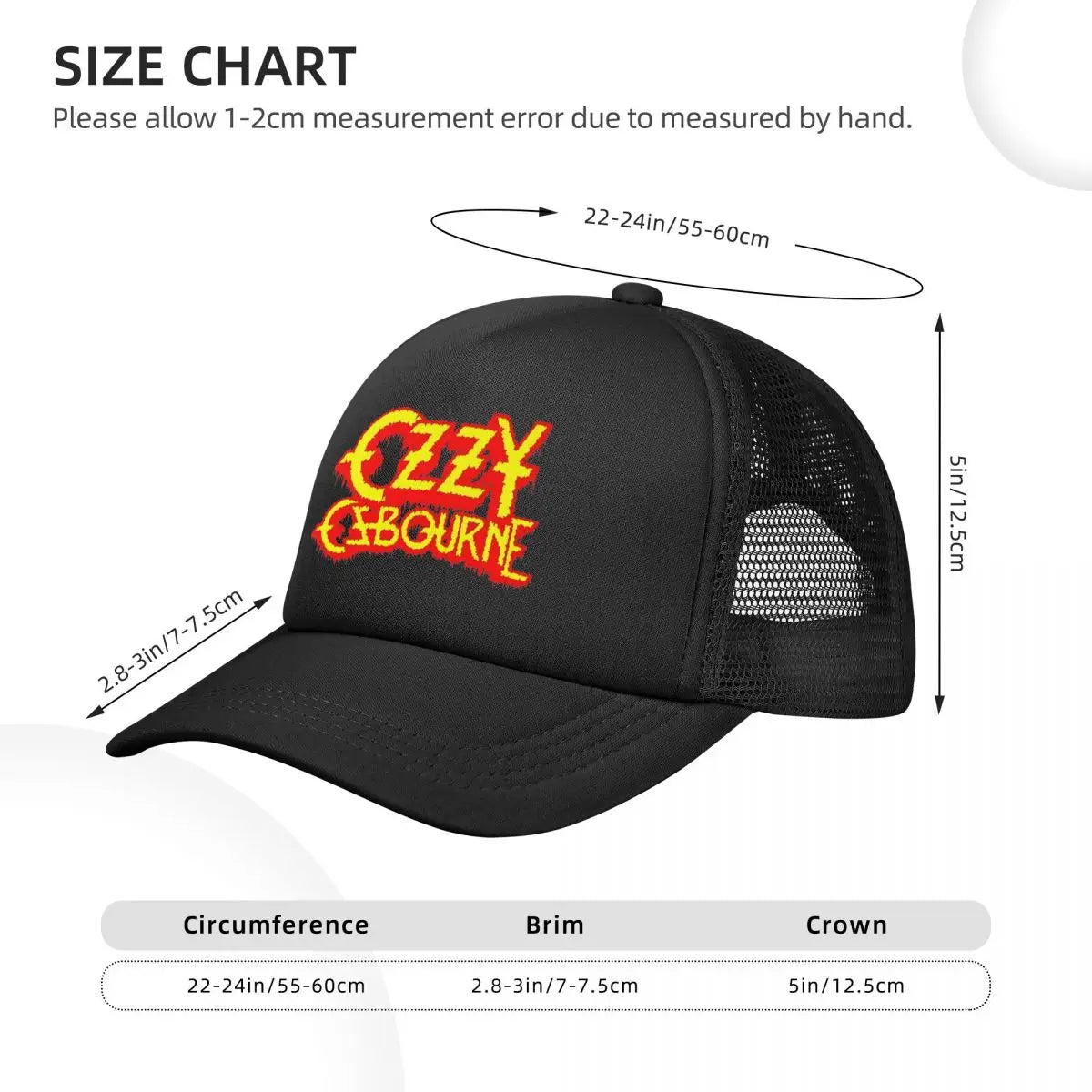 Trip Through Ozzy Osbourne Trucker Hat - Unisex Heavy Metal Dad Cap - Premium hat from Lizard Vigilante - Just $24.44! Shop now at Lizard Vigilante