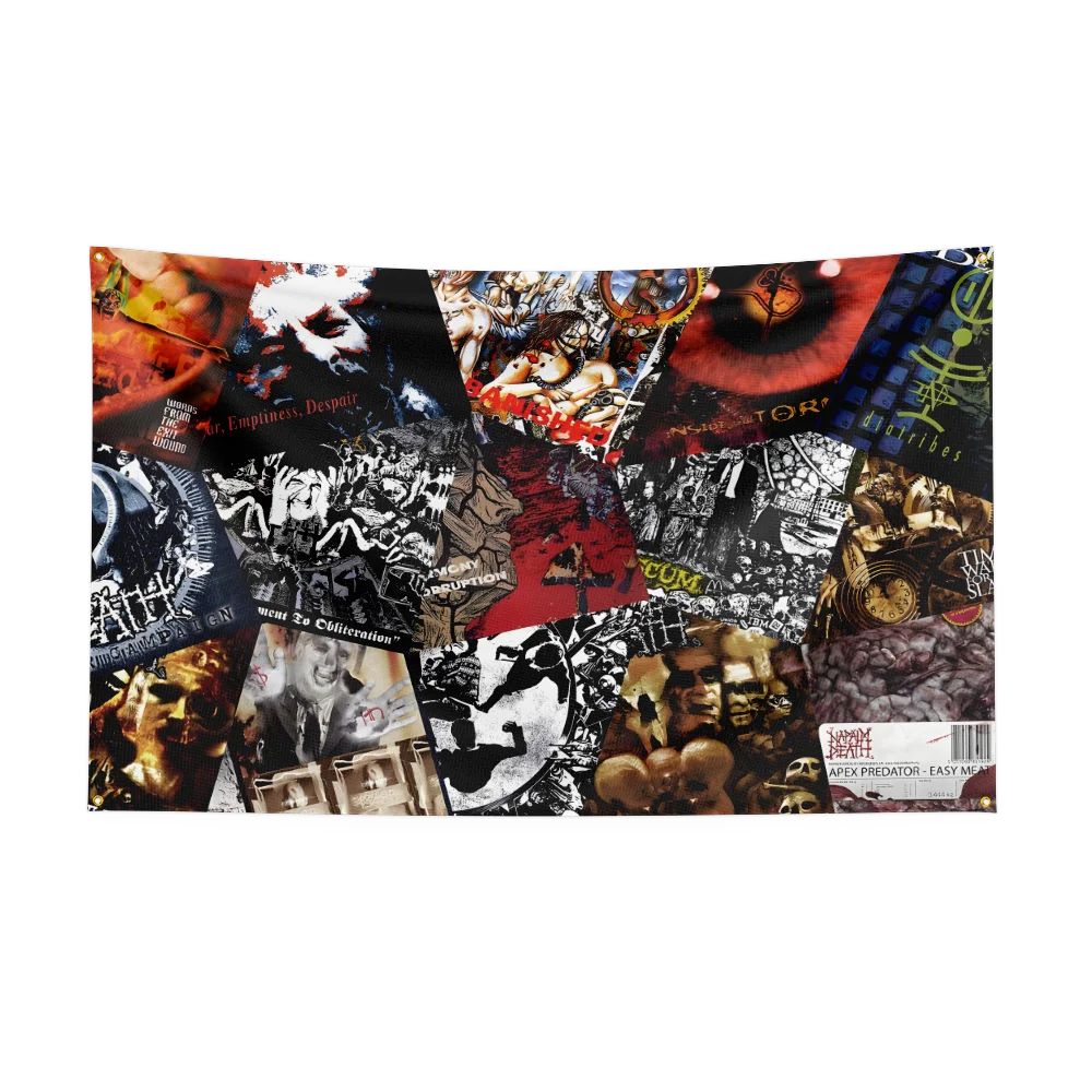 Napalm Death Rock Band Flag – 3x5 Ft Heavy Metal Polyester Digital Printed Banner for Wall & Outdoor Decoration - Premium flag from Lizard Vigilante - Just $15.99! Shop now at Lizard Vigilante