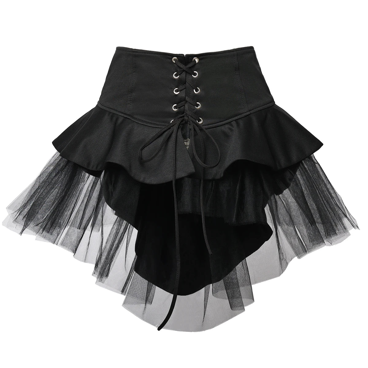 Steampunk Gothic Corset Punk Overskirt Skirt Women Halloween Party Carnival Cocktail Bedroom Tulle Skirts - Premium corset from Lizard Vigilante - Just $48.88! Shop now at Lizard Vigilante