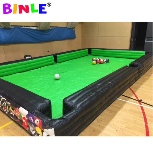 Inflatable Snooker Football Interactive Game - Large Footpool Pool Table with 16 Balls, Black Inflatable Billiard for Soccer Event - Premium inflatable from Lizard Vigilante - Just $422.99! Shop now at Lizard Vigilante