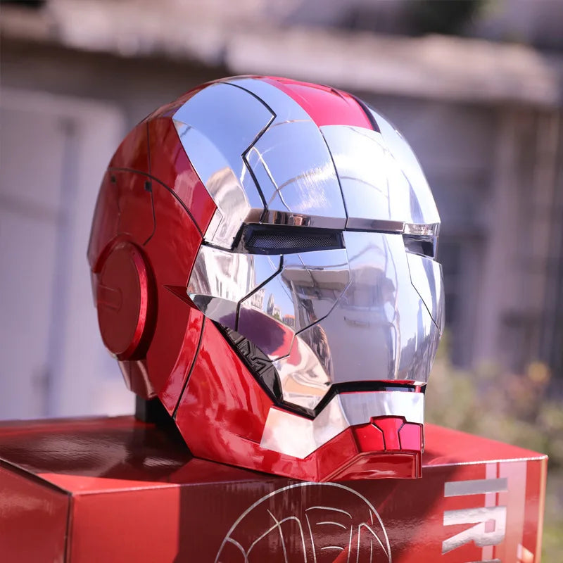 New AutoKing 1:1 Mk5 Iron Man Helmet Cosplay Voice Control Eyes with Light Model Toys for Adult Electric Wearable Christmas Gift - Premium  from Lizard Vigilante - Just $199.99! Shop now at Lizard Vigilante