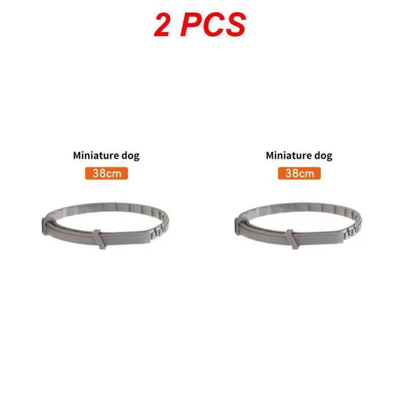 Dog Anti Flea And Ticks Cats 2/1PCS Collar Pet 8 Month Protection Retractable Pet Collars Suitable For Puppy Cat Dog Accessories - Premium flea collar from Lizard Vigilante - Just $12.99! Shop now at Lizard Vigilante