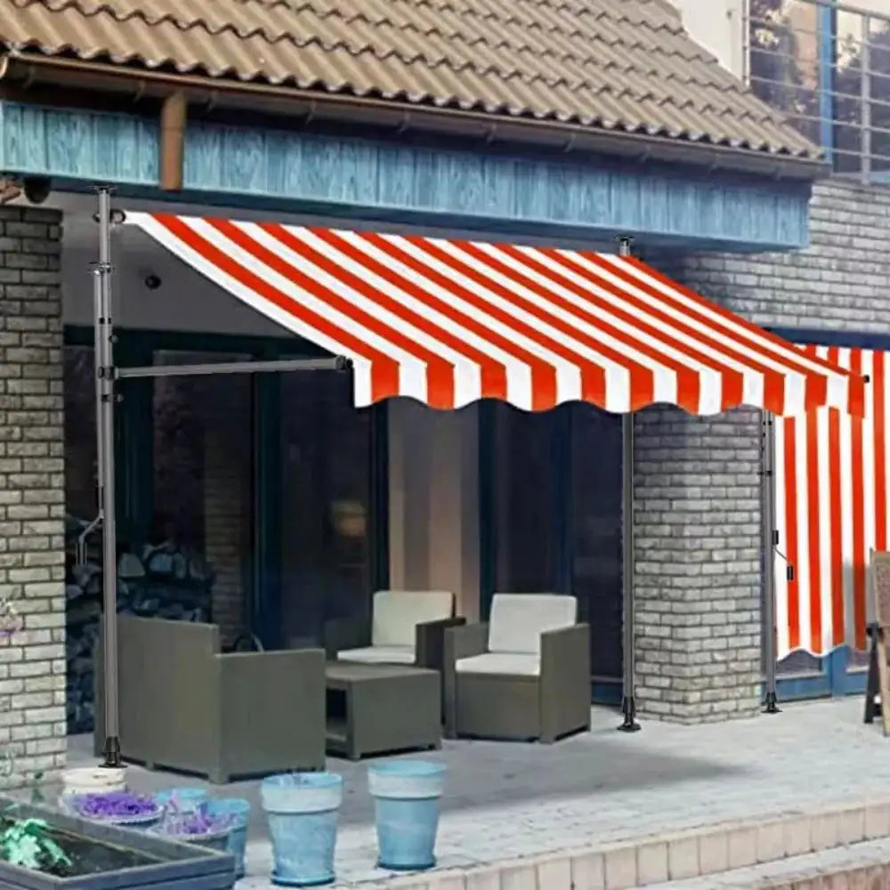 Awnings Rain and Snow Resistant UV Resistant Folding and Telescopic Canopy Tent Outdoor Garden Balcony Roof Courtyard Sunshade