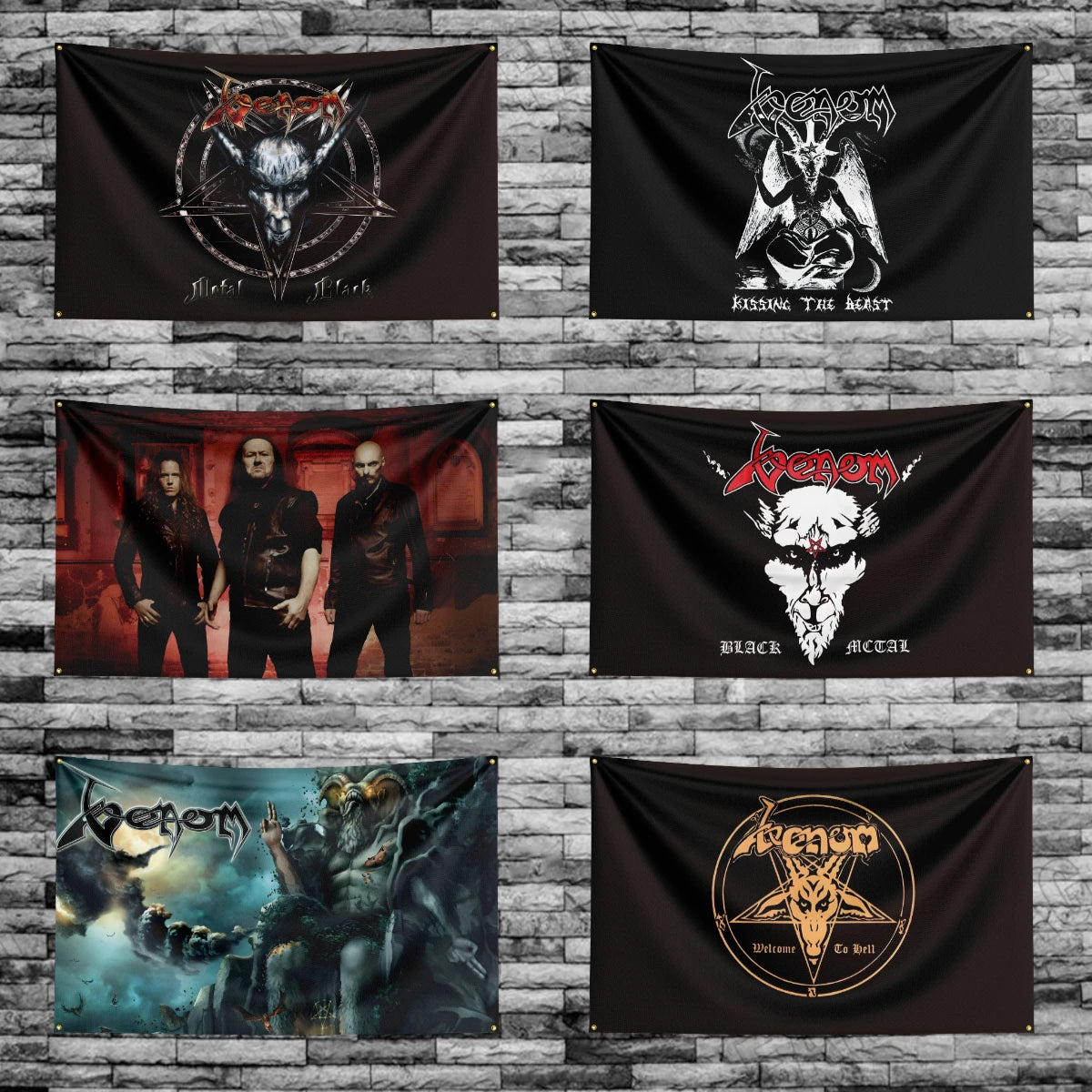 Heavy Rock Band Venom Flag – 3x5Ft Polyester Digital Printed Banner for Bedroom Wall Art & Outdoor Decoration - Premium banner from Lizard Vigilante - Just $15.99! Shop now at Lizard Vigilante