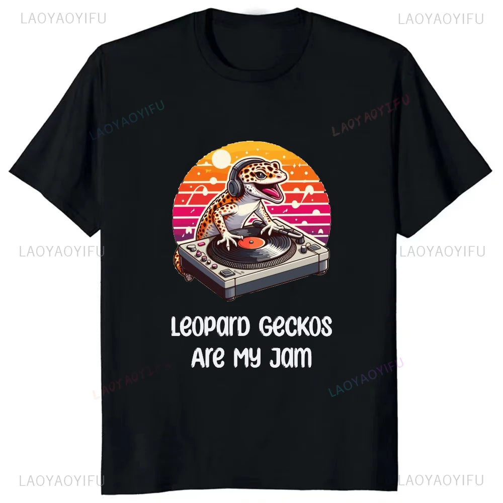 Today I'm Feeling Crested Gecko Tees – Fashion Casual Streetwear Hip-hop Loose O-neck T-Shirt for Men - Premium tee from Lizard Vigilante - Just $22.88! Shop now at Lizard Vigilante