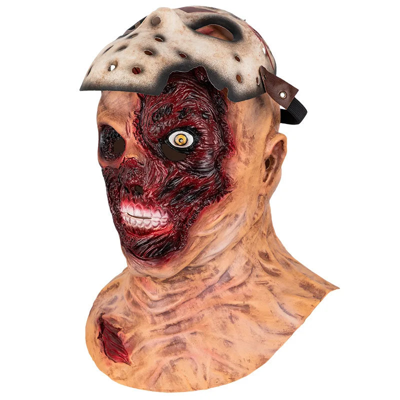 Crystal Lake Midnight Slasher Mask: Jason-Grade Horror Carnival Cosplay By Lizard Vigilante