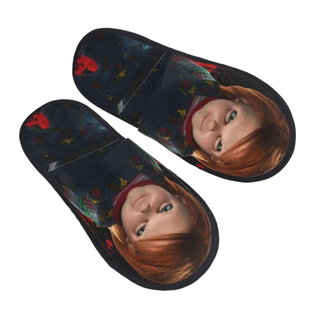 Custom Bride of Chucky Comfort Scuff Memory Foam Slippers – Women Horror Movie Child's Play Hotel House Shoes - Premium slippers from Lizard Vigilante - Just $26.66! Shop now at Lizard Vigilante