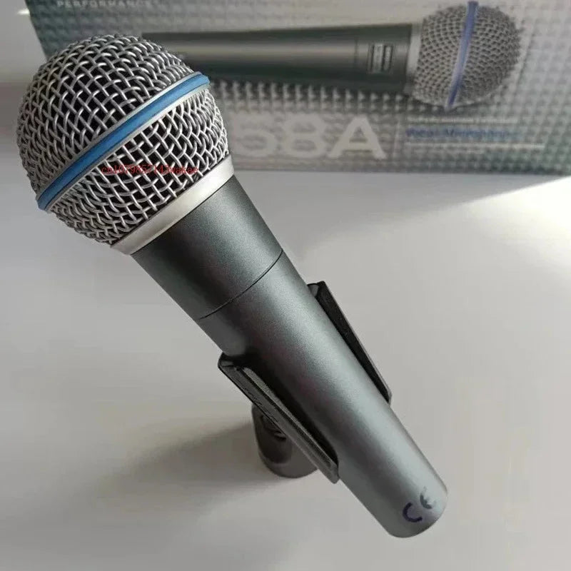 2PCS SHURE BETA 58A Microphone Wired Dynamic Home Amp Studio Recording Handheld Mic for Karaoke Bar Stage Live Performance - Lizard Vigilante