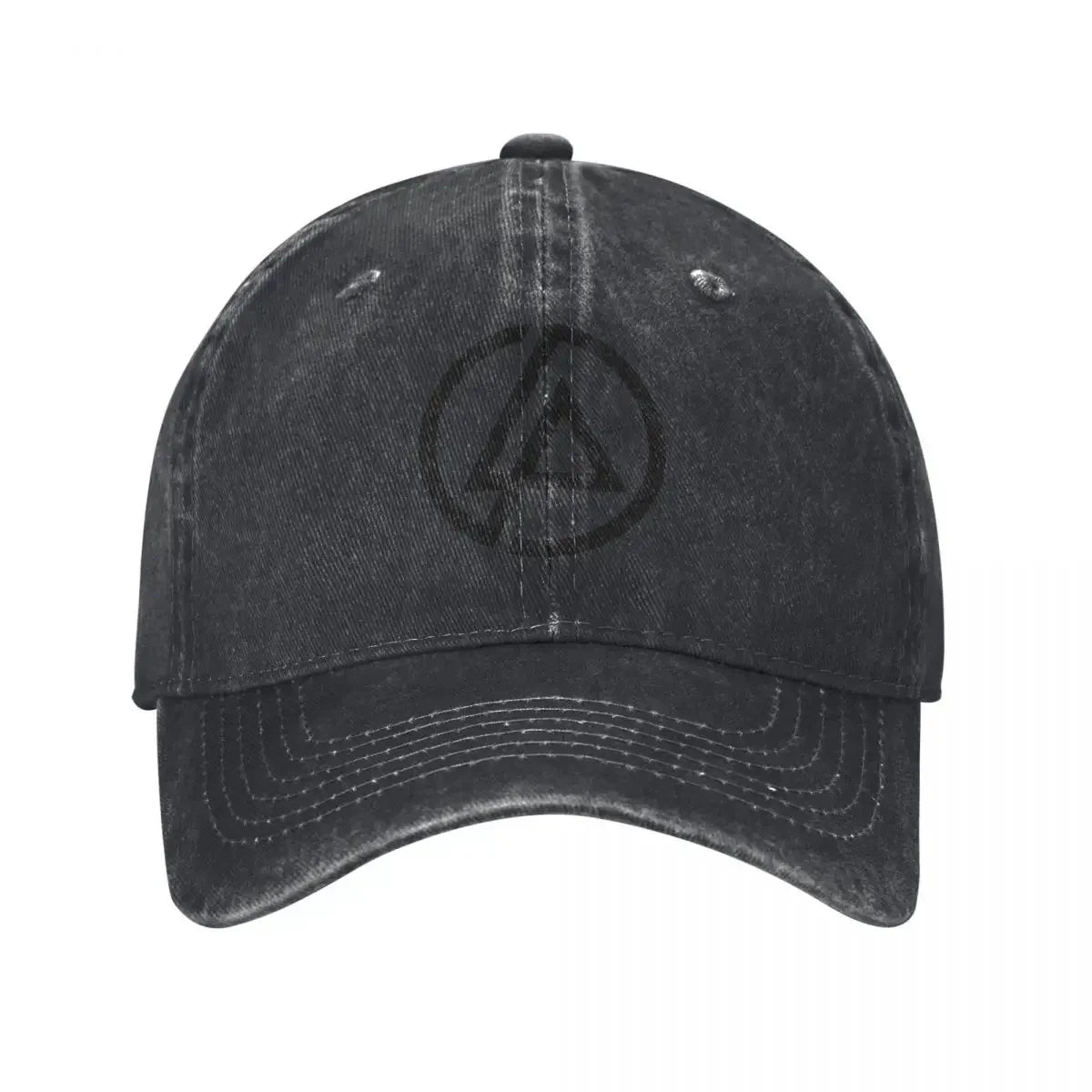 Linkin Park "Meteora & Minutes to Midnight" Distressed Baseball Cap – Adjustable Snapback Hat for Men & Women - Premium baseball cap from Lizard Vigilante - Just $26.88! Shop now at Lizard Vigilante