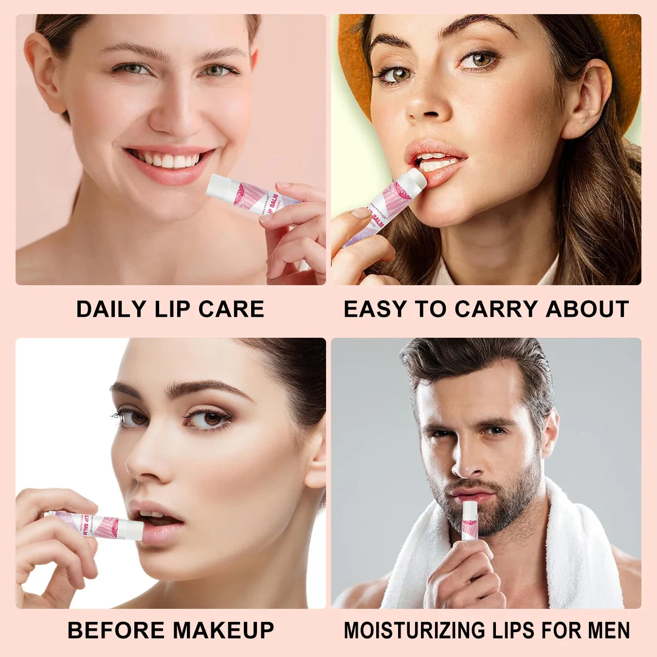 Lipstick set 10pcs, naturally finished, moisturizing lip care, lasting luster, suitable for all skin types, holiday gifts