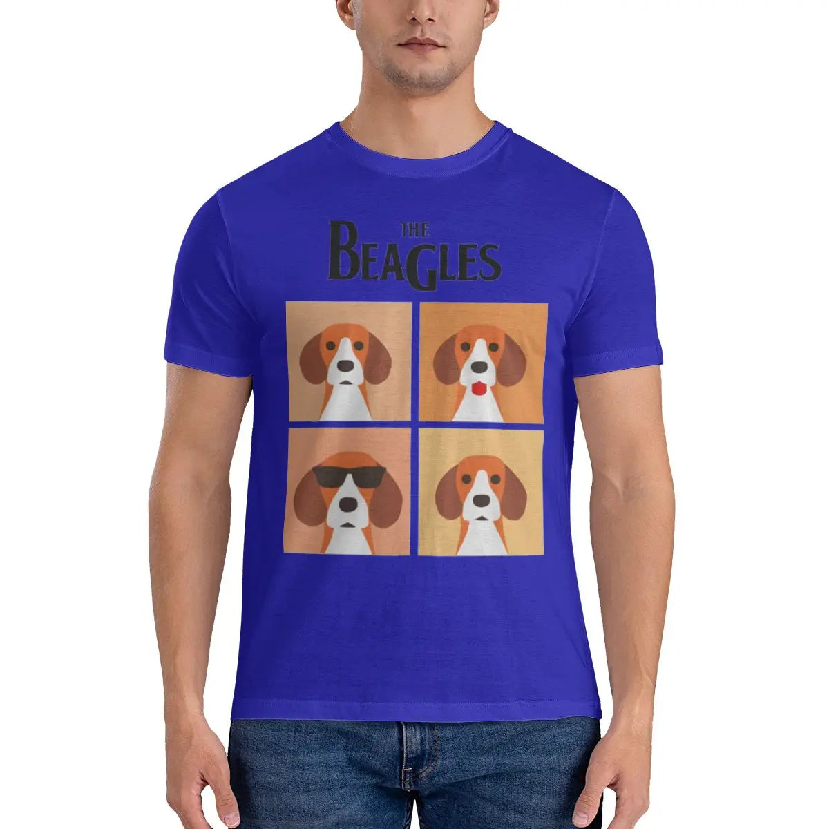 The Beagles Dog Band Beetles Novelty 100% Cotton Tees Crewneck Short Sleeve T Shirt 5XL - Premium t-shirt from Lizard Vigilante - Just $23.99! Shop now at Lizard Vigilante