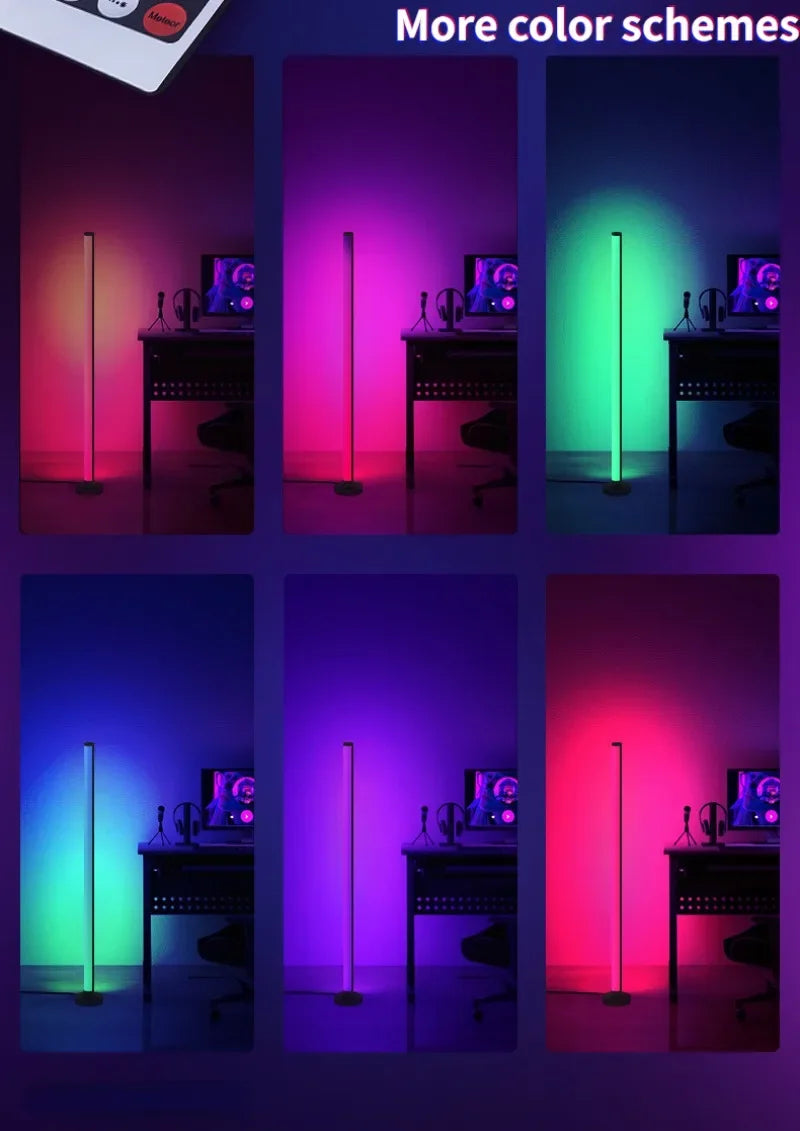 Smart RGB Floor Lamp with Music Sync  Modern Mood Lighting LED Stand Lights for Bedroom Game Room Living Room Decor - Premium  from Lizard Vigilante - Just $56.99! Shop now at Lizard Vigilante