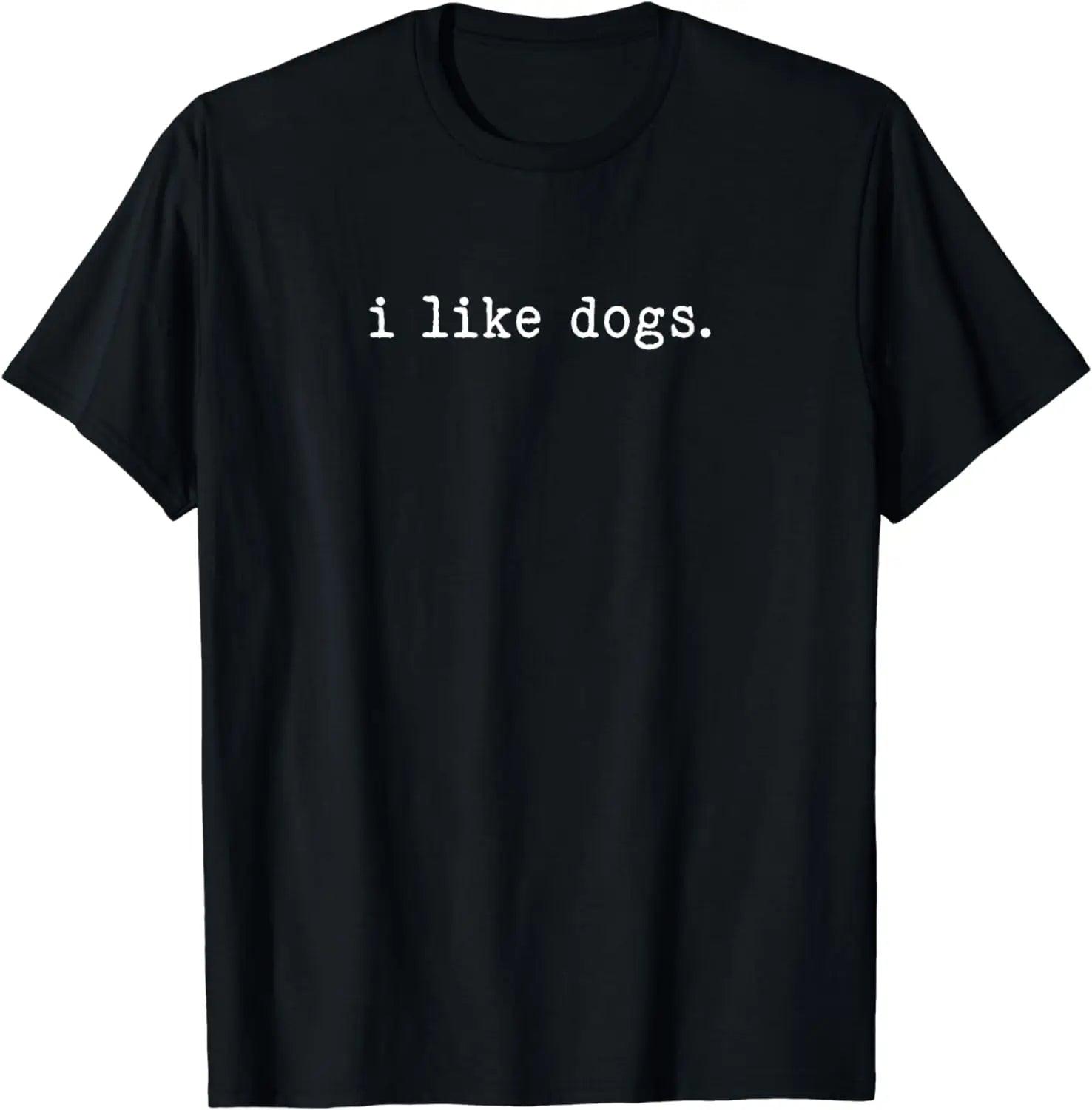 I Like Dogs Simple Minimalist Design Funny Graphic T-Shirt - Premium  from Lizard Vigilante - Just $19.99! Shop now at Lizard Vigilante