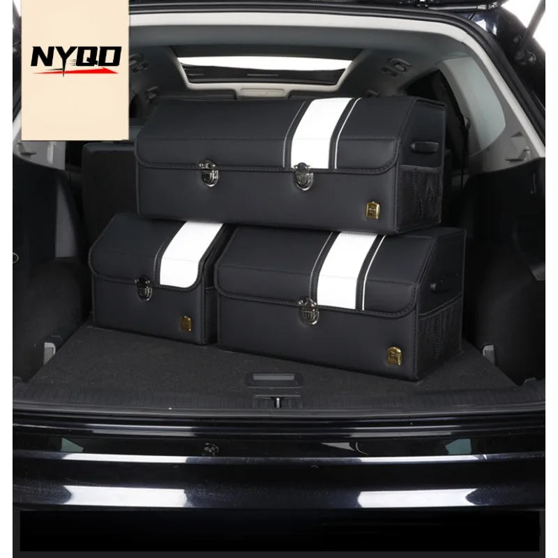 Car Trunk Storage Box Large Capacity Auto Multiuse Tools Organizer Box Stowing Tidying Leather Folding for Emergency Storage Box - Premium  from Lizard Vigilante - Just $198.99! Shop now at Lizard Vigilante