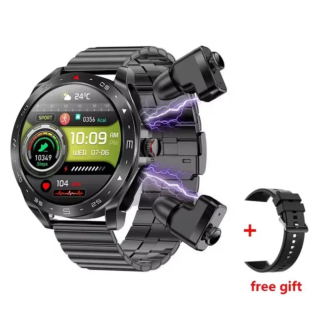 TWS Smart Watch 2-in-1 Bluetooth Earphones HIFI 9D Sound Quality Bluetooth Call For Men and Women Sports Smartwatches - Premium smartwatch from Lizard Vigilante - Just $72.99! Shop now at Lizard Vigilante