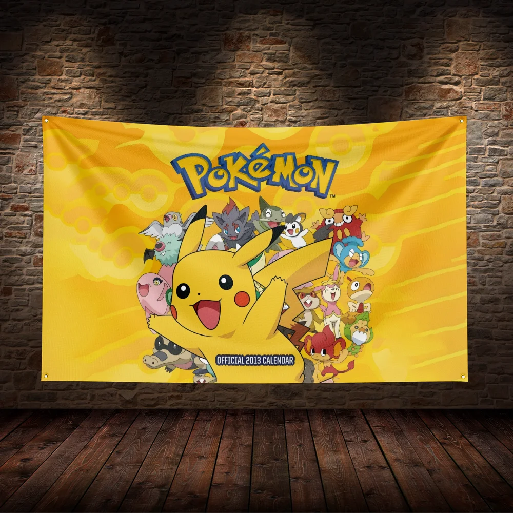 3x5 Ft Pokémon Adventure Flag – Printed Movie Poster Warrior Themed Tapestry, Perfect for Party, Yard, and Wall Decor - Premium flag from Lizard Vigilante - Just $17.99! Shop now at Lizard Vigilante