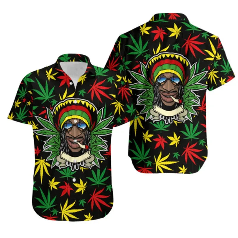 Fashion Men's Summer Hawaiian Shirt - Aloha Weed Lovers 3D Full Printed Unisex Casual Harajuku Shirt - Premium hawaiian shirt from Lizard Vigilante - Just $29.99! Shop now at Lizard Vigilante