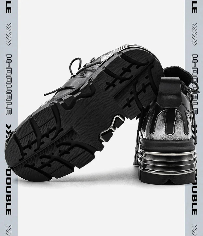 Oblivion Twin Flame Punk Platform Boots 2025 Dark Romance Edition