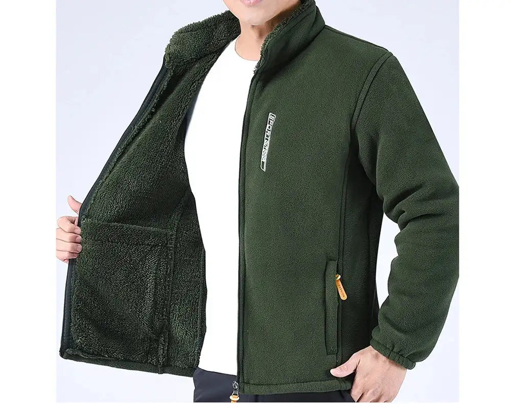 DIMUSI Winter Men's Polartec Jackets Casual Male Outwear Velvet Windbreaker Jackets Mens Soft Fleece Warm Jackets Brand Clothing