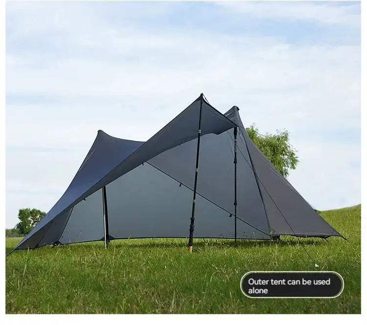 ASTA GEAR Yun Chuan double-sided silicon-coated double A pyramid 15D nylon rodless camping hiking outdoor tent