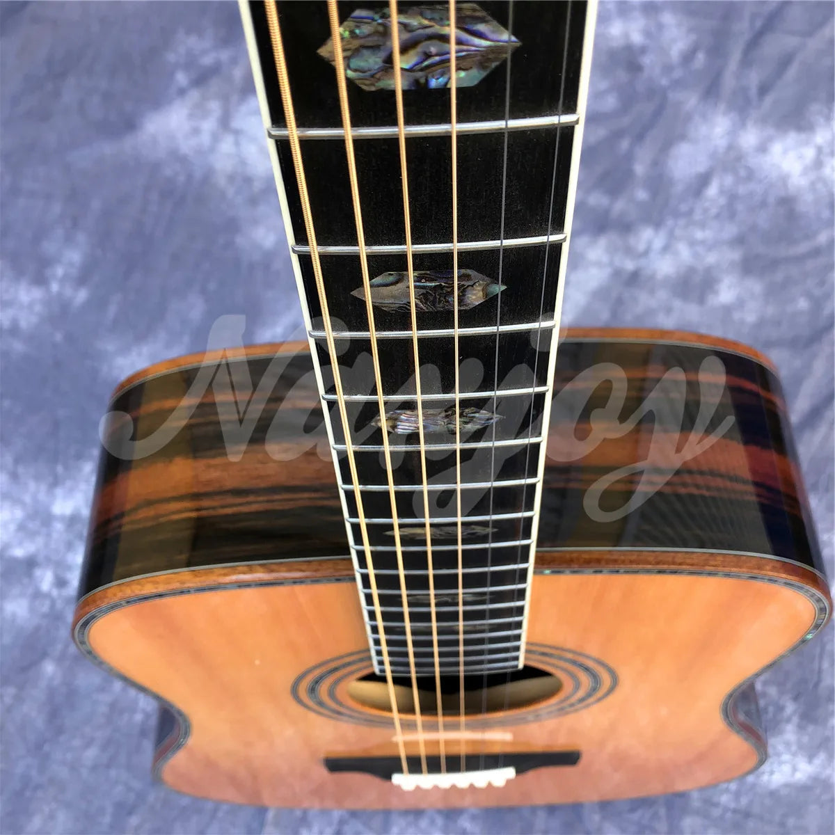 Ethereal Serenade 41-Inch Acoustic Guitar – Solid Cedar Top, Cocobolo Body, Ebony Fretboard, Exquisite Abalone Inlay, Perfect for Virtuosos & Visionaries - Premium acoustic guitar from Lizard Vigilante - Just $716.99! Shop now at Lizard Vigilante