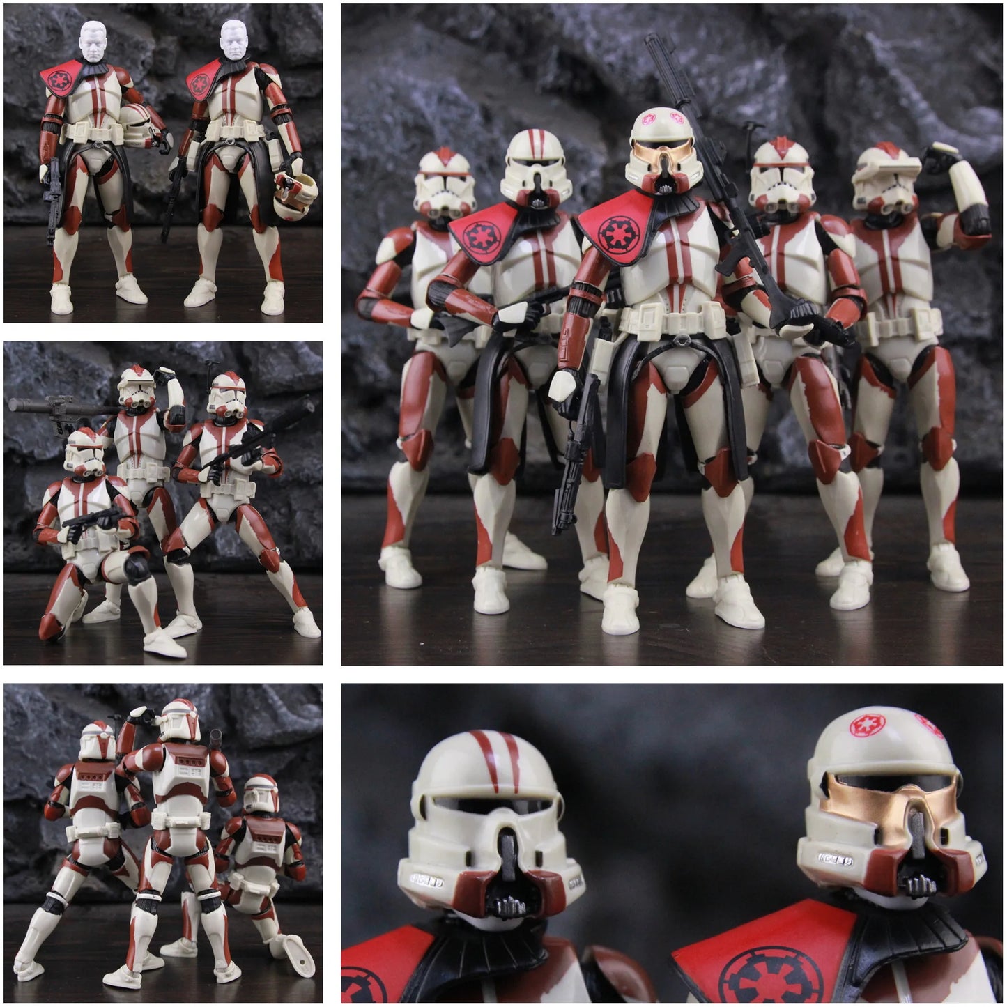 6" Action Figure Star Wars 104th 212th 442nd 332nd 501st ARC ARF Trooper Shock Asohka Commander Phase 2 Episode II Clone Toys - Premium action figures from Lizard Vigilante - Just $23.99! Shop now at Lizard Vigilante