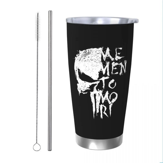 Skull Memento Mori Tumbler – 20oz Vacuum Insulated Stainless Steel Coffee Cup - Premium tumbler from Lizard Vigilante - Just $30.88! Shop now at Lizard Vigilante