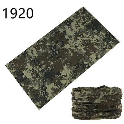 Camouflage Seamless Magic Bandana Buffs Neck Gaiter Paisley Headband Cycling Fishing Tube Face Shield Men Women Scarf Mask Cap - Premium neck gaiter from Lizard Vigilante - Just $5.99! Shop now at Lizard Vigilante