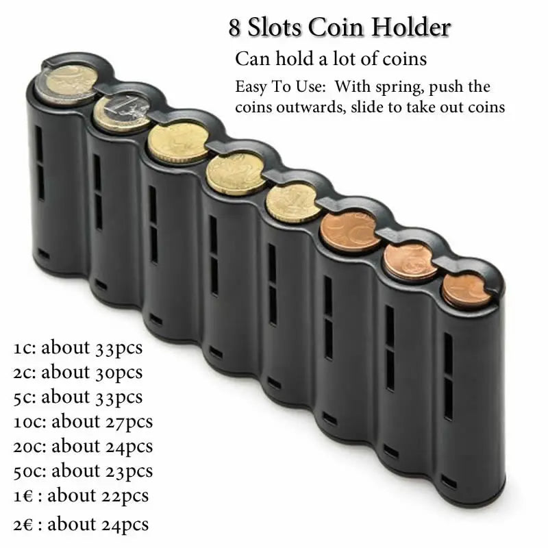 Multi Pocket Waiter’s Waist Wallet with Coin Dispenser and 8 Slots