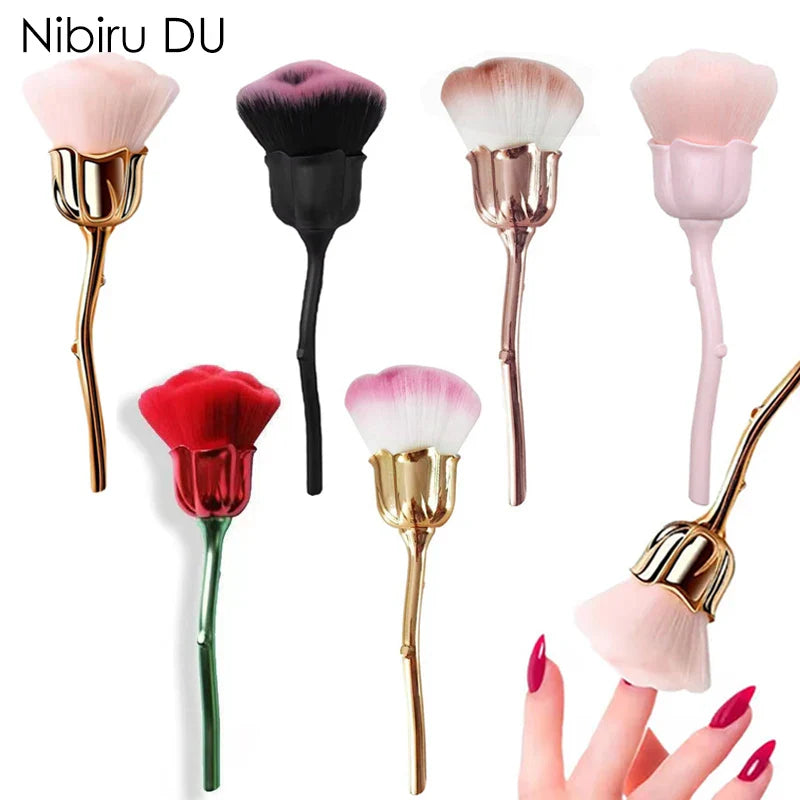 Flower Rose Nail Brush