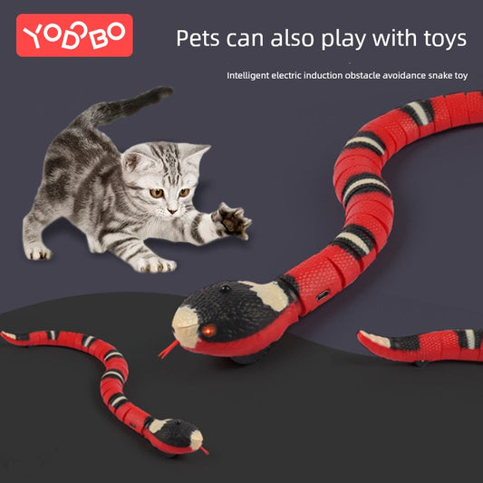 Cat Toy Snake - Electric Automatic Self-Hi Teaser for Cats, Interactive Pet Toy for Kittens and Adult Cats - Premium  from Lizard Vigilante - Just $11.88! Shop now at Lizard Vigilante