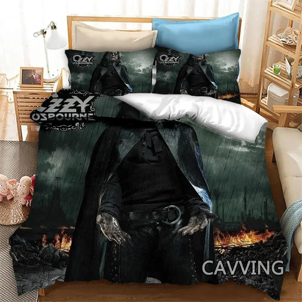 Dive into Heavy Metal Dreams with the Ozzy Osbourne 3D Bedding Set - Premium bedding from Lizard Vigilante - Just $63.99! Shop now at Lizard Vigilante