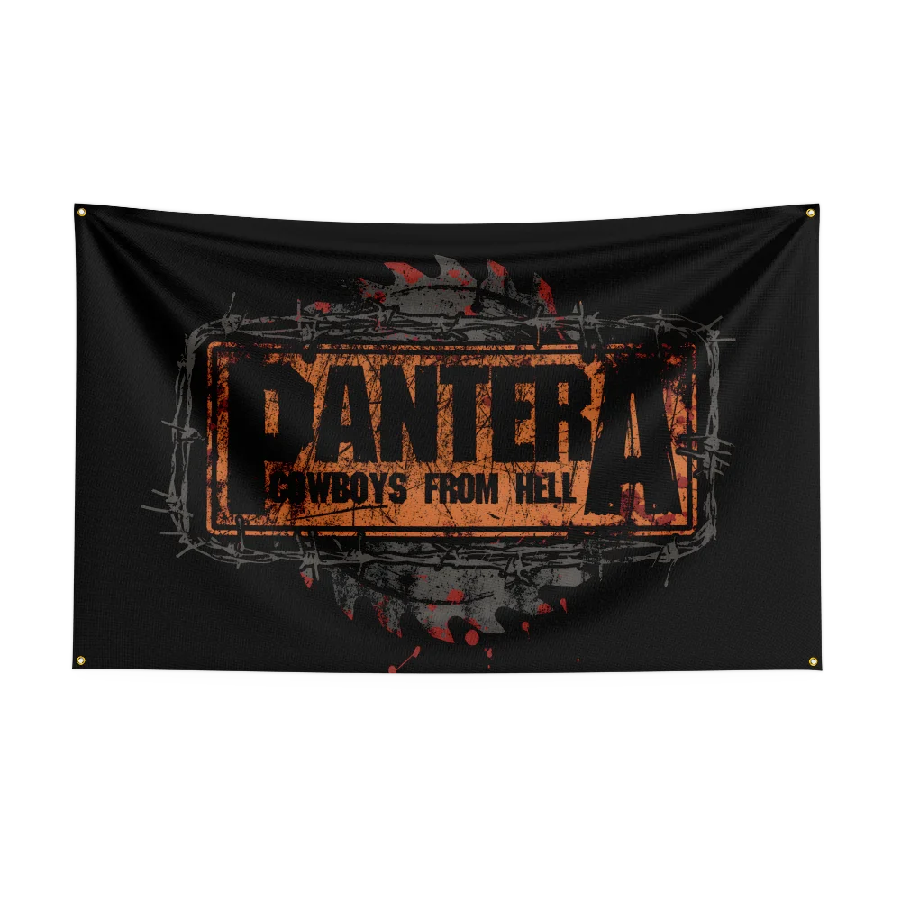 Pantera Band Flag – Heavy Metal Rock Polyester Banner for Bedroom & Outdoor Wall Art - Premium flag from Lizard Vigilante - Just $17.99! Shop now at Lizard Vigilante