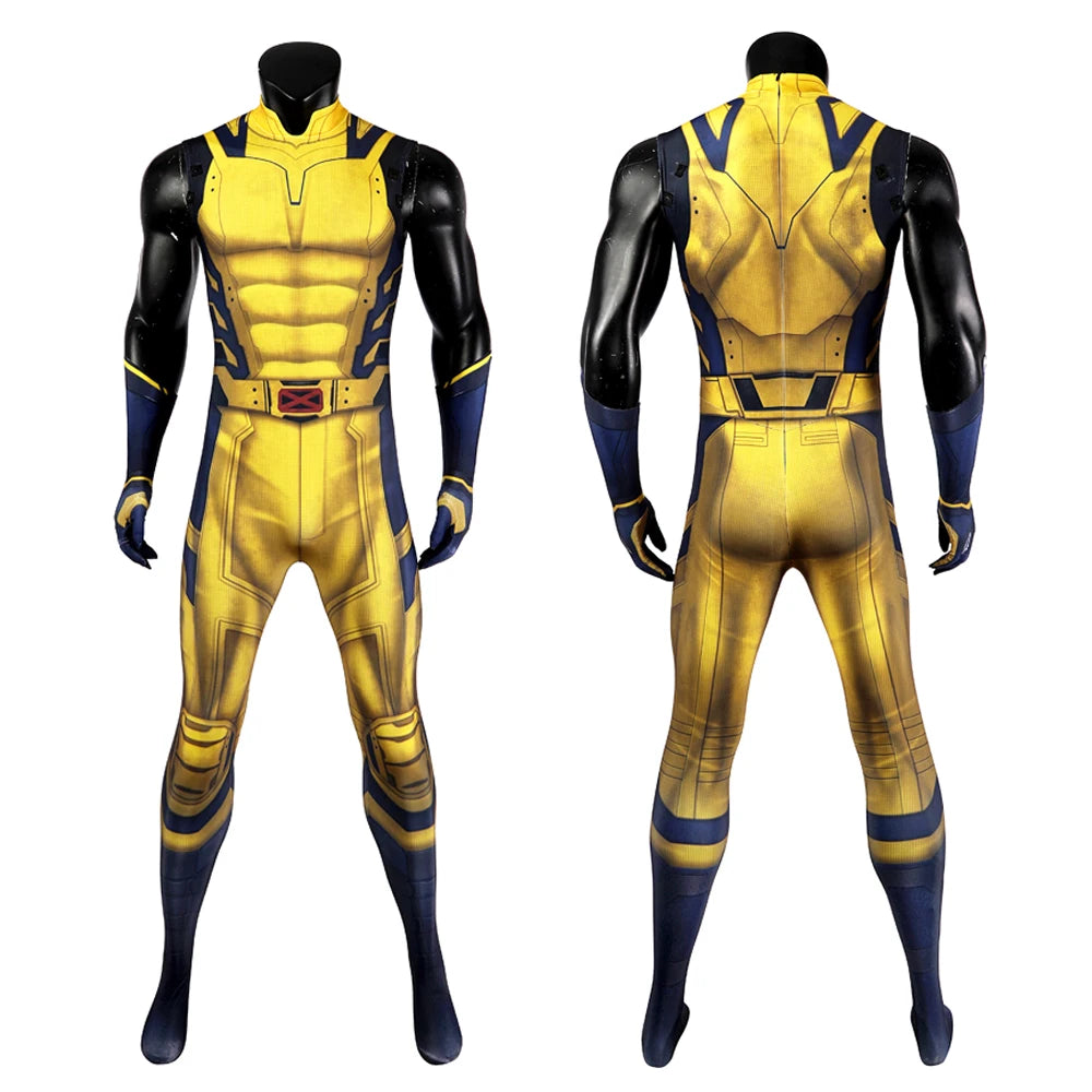 Wolverine Cosplay Costume James Howlett Jumpsuit Shoulder Armor Set 3D Printing Zentai Bodysuit Superhero Halloween Man Outfit - Premium Cosplay Costumes from Lizard Vigilante - Just $64.99! Shop now at Lizard Vigilante