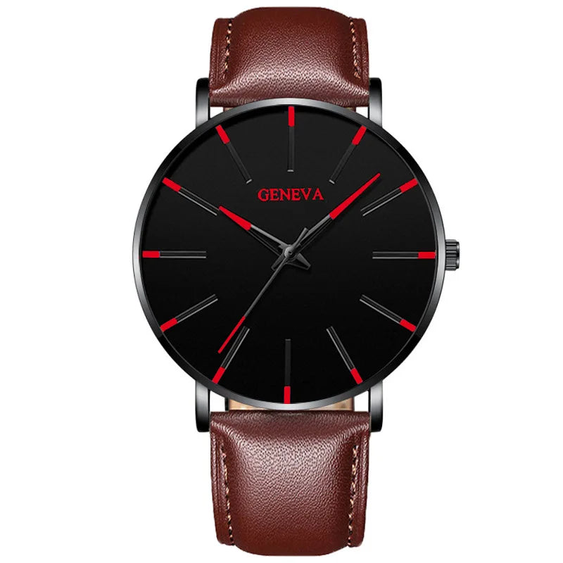 2025 New Mens Fashion Watches Luxury Ultra Thin Stainless Steel Mesh Strap Quartz Watch Rose Gold Men Watch Gifts Reloj Hombre - Premium  from Lizard Vigilante - Just $11.99! Shop now at Lizard Vigilante