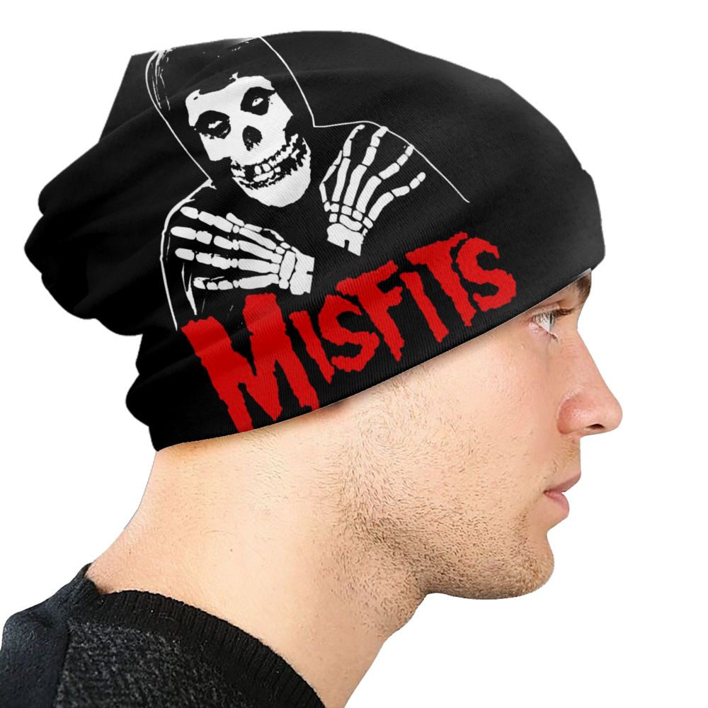 Misfits Horror Punk Rock Knit Beanie – Unisex Winter Skull Cap for Men & Women - Premium beanie from dsers - Just $19.99! Shop now at Lizard Vigilante