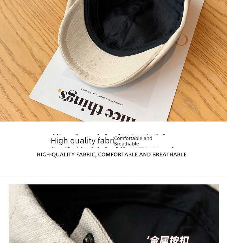 Retro Cotton Newsboy Cap | Unisex Vintage Hat - Premium hat from Lizard Vigilante - Just $23.88! Shop now at Lizard Vigilante