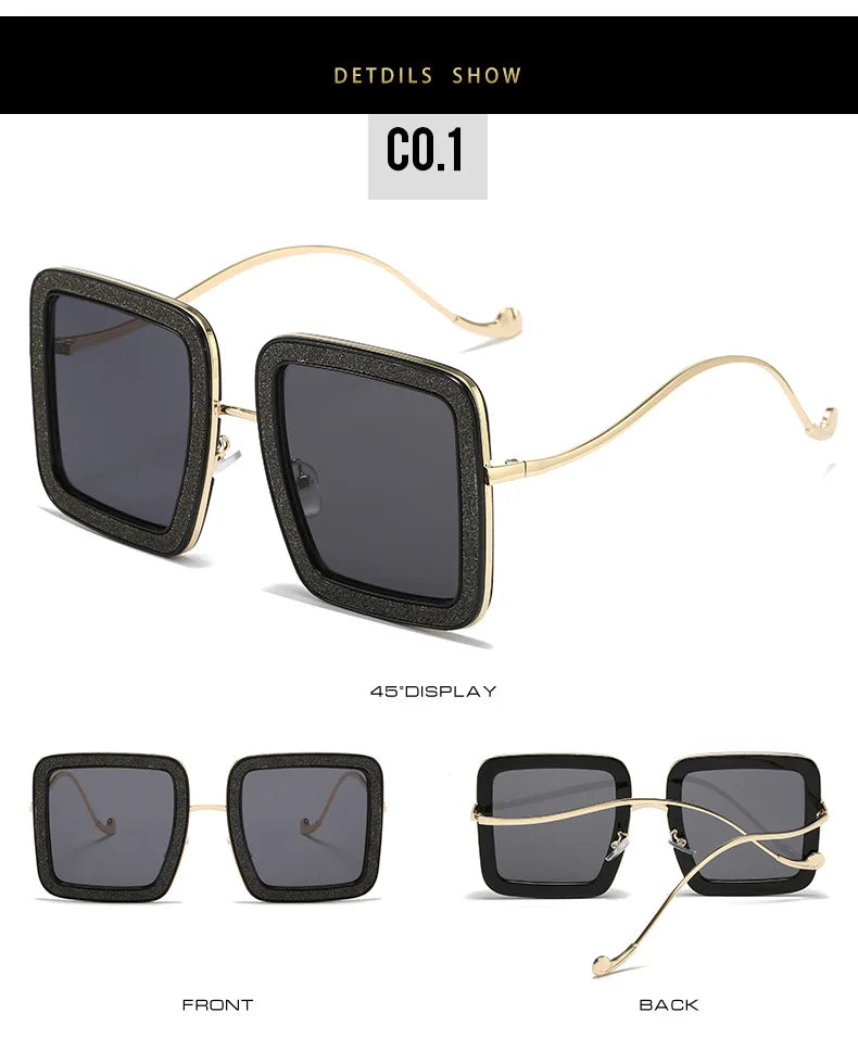 Glitter Vortex Shades – Rockstar Ice-Out Sunglasses for Unapologetic Legends - Premium shades from Lizard Vigilante - Just $26.99! Shop now at Lizard Vigilante