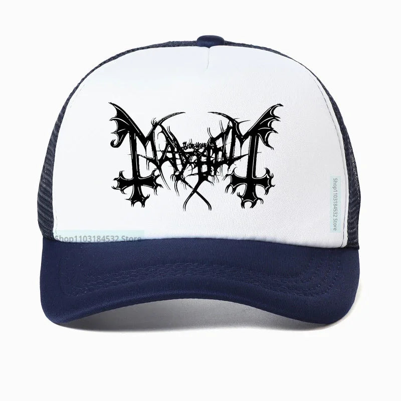 Mayhem Death Hat - Norwegian Heavy Metal Fashion Snapback - Premium hat from Lizard Vigilante - Just $23.88! Shop now at Lizard Vigilante