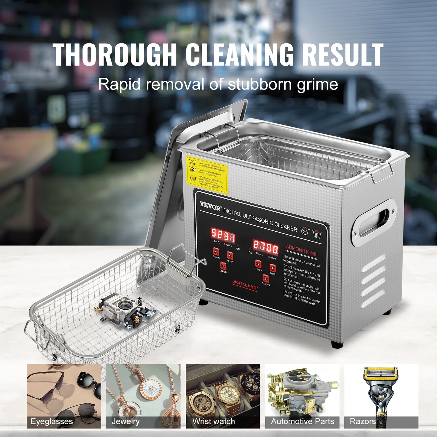 Dirty Deeds Deep-Clean Machine – Stainless Sonic Blaster by SucceBuy