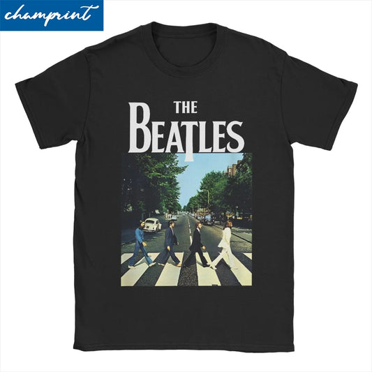 The Beatle Crossing Abbey Road Band T Shirts Men Women 100% Cotton Funny T-Shirt Tee Shirt Short Sleeve Clothes Birthday Gift - Premium t-shirt from Lizard Vigilante - Just $28.99! Shop now at Lizard Vigilante