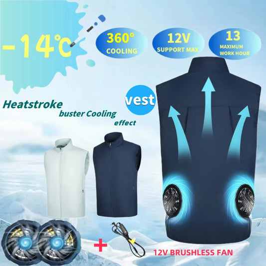 2024 Summer Fan Vest for Men and Women - USB Charging Air Conditioning Cooling Vest - Premium cooling vest from Lizard Vigilante - Just $19.99! Shop now at Lizard Vigilante